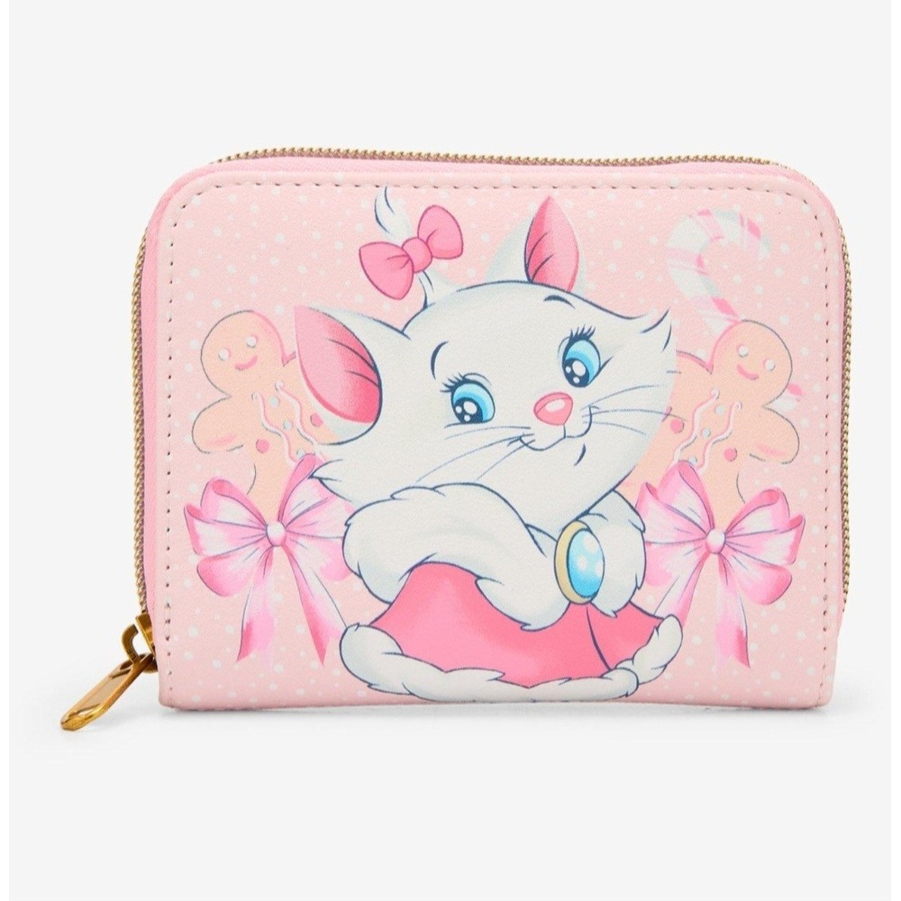 NEW 2025‎ Loungefly Disney The Aristocats Marie Holiday Pink Bows WALLET!